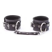 Кожаные двухслойные оковы с регулируемыми ремешками - Crazy Handmade - купить с доставкой в Подольске