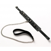 Черный ошейник с шипами и поводком - Crazy Handmade - купить с доставкой в Подольске