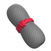 Серый эластичный мастурбатор с утяжкой - S-HANDE - в Подольске купить с доставкой