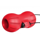 Красный тугой мастурбатор с вибропулями  и пультом - S-HANDE - в Подольске купить с доставкой