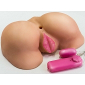 Вибровагина с двумя отверстиями и с выносным пультом - LOVETOY (А-Полимер) - в Подольске купить с доставкой