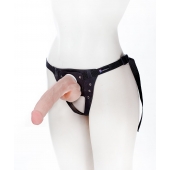 Реалистичный фаллос на поясе Harness - 20,5 см. - LOVETOY (А-Полимер) - купить с доставкой в Подольске