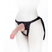 Податливый фаллос на трусиках Harness - 20,5 см. - LOVETOY (А-Полимер) - купить с доставкой в Подольске