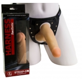 Приятный на ощупь фаллоимитатор на поясе Харнесс - 16,5 см. - LOVETOY (А-Полимер) - купить с доставкой в Подольске