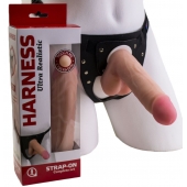 Страпон в подарочной упаковке: трусики с плугом и фаллоимитатор-насадка - 16 см. - LOVETOY (А-Полимер) - купить с доставкой в Подольске