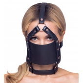 Черный намордник с кляпом-шаром Head Harness With A Gag - Orion - купить с доставкой в Подольске