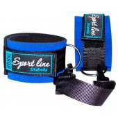 Сине-чёрные оковы на ноги из неопрена - Sitabella - купить с доставкой в Подольске