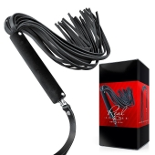 Черная кожаная плеть-флоггер - 84 см. - Notabu - купить с доставкой в Подольске