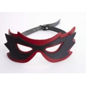Чёрно-красная маска с прорезями для глаз - Sitabella - купить с доставкой в Подольске