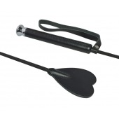 Чёрный стек с шлепком-сердечком - 70 см. - Sitabella - купить с доставкой в Подольске