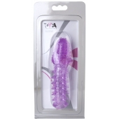 Фиолетовая насадка, удлиняющая половой член - 13,5 см. - Toyfa Basic - в Подольске купить с доставкой