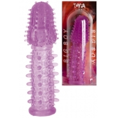 Фиолетовая насадка, удлиняющая половой член - 13,5 см. - Toyfa Basic - в Подольске купить с доставкой