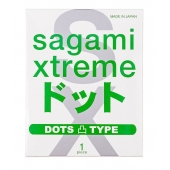 Презерватив Sagami Xtreme Type-E с точками - 1 шт. - Sagami - купить с доставкой в Подольске