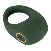 Зеленое эрекционное виброкольцо Luxurious Vibro Cock Ring - Orion - в Подольске купить с доставкой