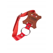 Кляп-кольцо на красных ремешках - Sitabella - купить с доставкой в Подольске
