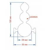 Силиконовый кляп-ёлочка на кожаных ремешках - Sitabella - купить с доставкой в Подольске