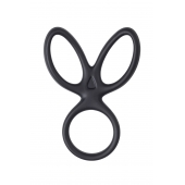 Черное тройное кольцо на пенис Kraken - A-toys - в Подольске купить с доставкой