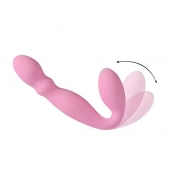 Розовый безремневой вибрострапон - 17,8 см. - SHEQU - купить с доставкой в Подольске