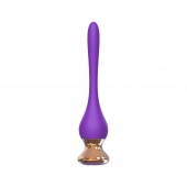 Фиолетовый вибромассажер Nipple Vibrator - 14,5 см. - I-MOON