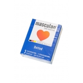 Презервативы с пупырышками Masculan Dotted - 3 шт. - Masculan - купить с доставкой в Подольске