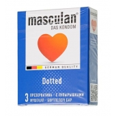Презервативы с пупырышками Masculan Dotted - 3 шт. - Masculan - купить с доставкой в Подольске