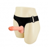 Поясной фаллос на черных трусиках - 15 см. - Baile - купить с доставкой в Подольске