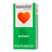 Презервативы анатомической формы Masculan Anatomic - 10 шт. - Masculan - купить с доставкой в Подольске