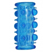 Голубая насадка с шипами и шишечками LUST CLUSTER - Dream Toys - в Подольске купить с доставкой