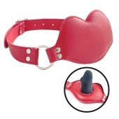 Красный кляп-губки с фаллоимитатором - Notabu - купить с доставкой в Подольске