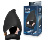 Черный вибромастурбатор Sex Expert - Sex Expert - в Подольске купить с доставкой