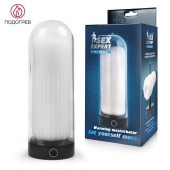 Оригинальный мастурбатор в круглой колбе с нагревом - Sex Expert - в Подольске купить с доставкой