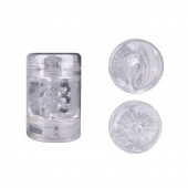 Прозрачный двусторонний мастурбатор Joy Cup - вагина и анус - Erokay - в Подольске купить с доставкой