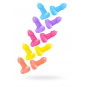 Набор из 10 разноцветных свечей в форме пениса - Pecado - купить с доставкой в Подольске