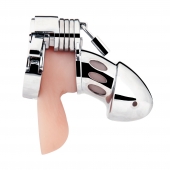 Клетка на пенис из металла Obedience Cock Cage - BlueLine - купить с доставкой в Подольске