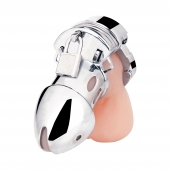 Клетка на пенис из металла Obedience Cock Cage - BlueLine - купить с доставкой в Подольске