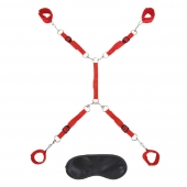 Красная фиксация на матрас Classic Bedspreader - Lux Fetish - купить с доставкой в Подольске