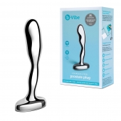 Стальной стимулятор простаты Stainless Steel Prostate Plug - 11,5 см. - b-Vibe - в Подольске купить с доставкой