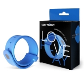 Голубой эрекционный ремешок-утяжка - 1137 - в Подольске купить с доставкой