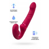 Малиновый безремневой страпон Lapis - 23 см. - Lovense - купить с доставкой в Подольске