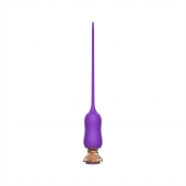 Фиолетовый тонкий стимулятор Nipple Vibrator - 23 см. - I-MOON - купить с доставкой в Подольске
