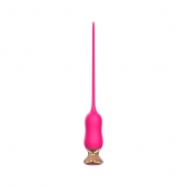 Розовый тонкий стимулятор Nipple Vibrator - 23 см. - I-MOON - купить с доставкой в Подольске