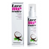 Съедобное согревающее массажное масло Love Me Tender Cocos с ароматом кокоса - 100 мл. - Love to Love - купить с доставкой в Подольске