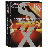 Презервативы Sagami Xtreme ENERGY с ароматом энергетика - 3 шт. - Sagami - купить с доставкой в Подольске