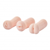 Набор из 3 мастурбаторов The Girl Next Door Tina - Dream Toys - в Подольске купить с доставкой