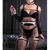 Черно-бежевая замшевая плеть Sex Game - БДСМ Арсенал - купить с доставкой в Подольске