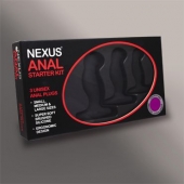 Набор из 3 массажеров простаты чёрного цвета NEXUS ANAL STARTER KIT - Nexus Range - в Подольске купить с доставкой