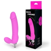 Розовый безремневой страпон Sexy Friend - 1137 - купить с доставкой в Подольске