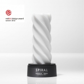 Белый 3D мастурбатор SPIRAL - Tenga - в Подольске купить с доставкой