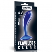 Синяя анальная втулка Flawless Clear Prostate Plug 6.0 - 15 см. - Lovetoy - в Подольске купить с доставкой