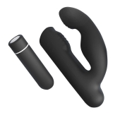 Черный вибромассажер Gladiator - 10,7 см. - S-HANDE - в Подольске купить с доставкой